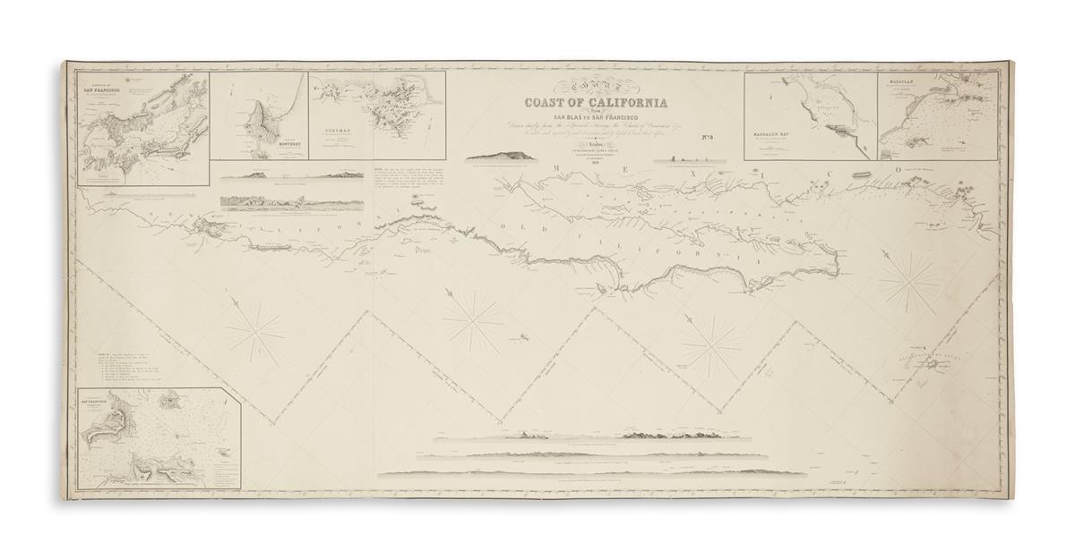 IMRAY, JAMES. Chart of the Coast of California from San Blas to San Francisco